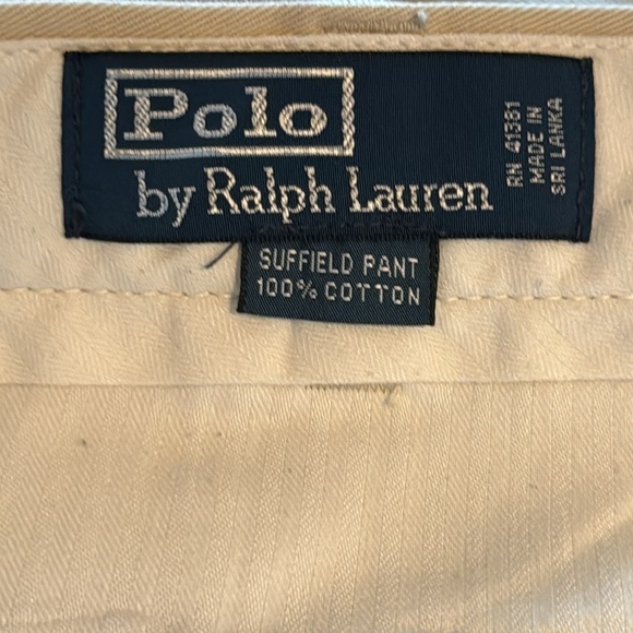 Polo Ralph Lauren Men's Suffield Classic-Fit Flat-Front Chino Pants Sz 38 / 32 - Picture 7 of 10